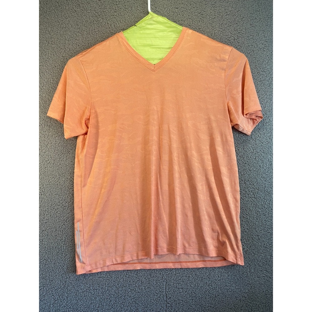 Kenneth Cole Men's XL T-Shirt Crew Neck Short Sleeve Orange